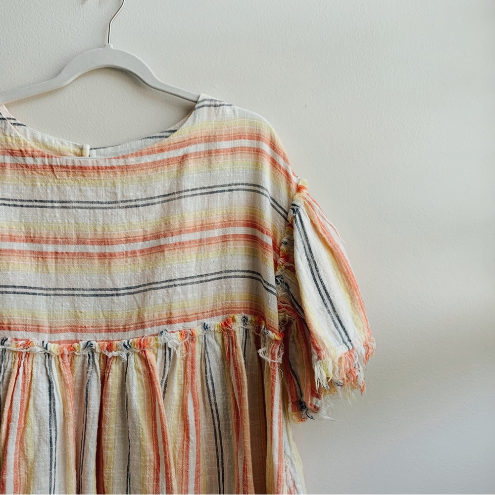 FREE PEOPLE striped babydoll tunic